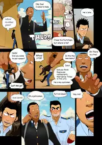 [Gakuranman/Chijimetaro] Giant Policeman - Free version (giant male comic)