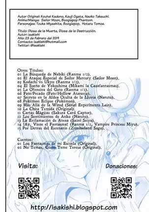 16 Diosa de la Muerte, Diosa de la Destrucción