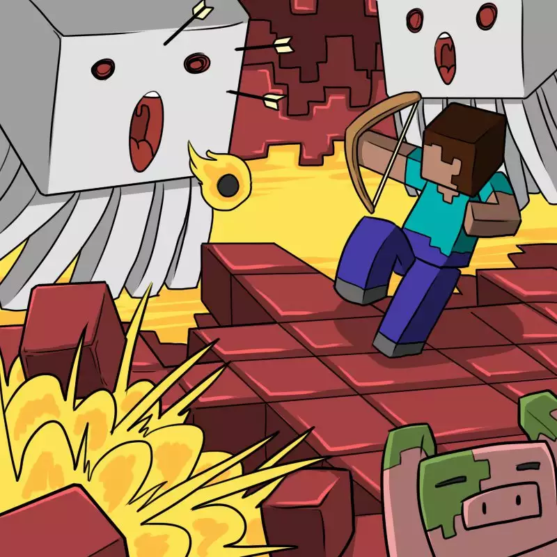 Minecraft <Koukou Daibouken> Ch.1-3
