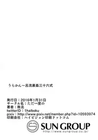 (CT27) [Tadaichidono (Haiboku)] Urakan -Roryuu urakan 36shiki- (Ikkitousen)