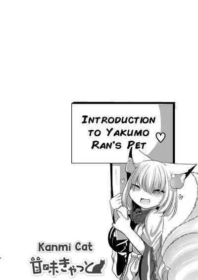 Yakumo Ran ga Seishori Pet to Tawamureru Hon