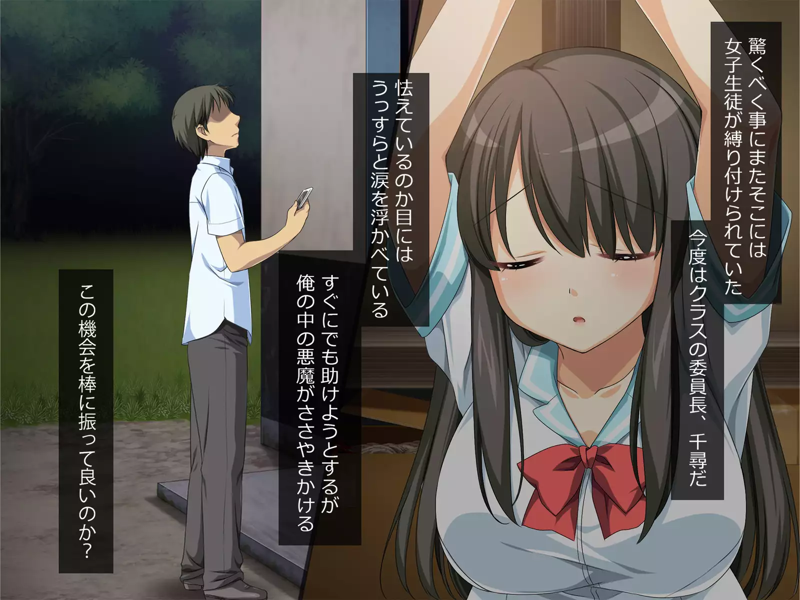 Flesh Holes That Can't Resist ~Schoolgirls Bound At Night~