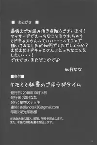 (COMIC1☆14) [Hoshizora Sutekki (Kisaragi Nana)] Kemomimi Hisho no Gohoubi Time (Fate/Grand Order)