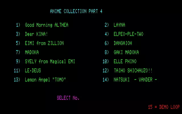 MMK PC8801 DoujinCG set