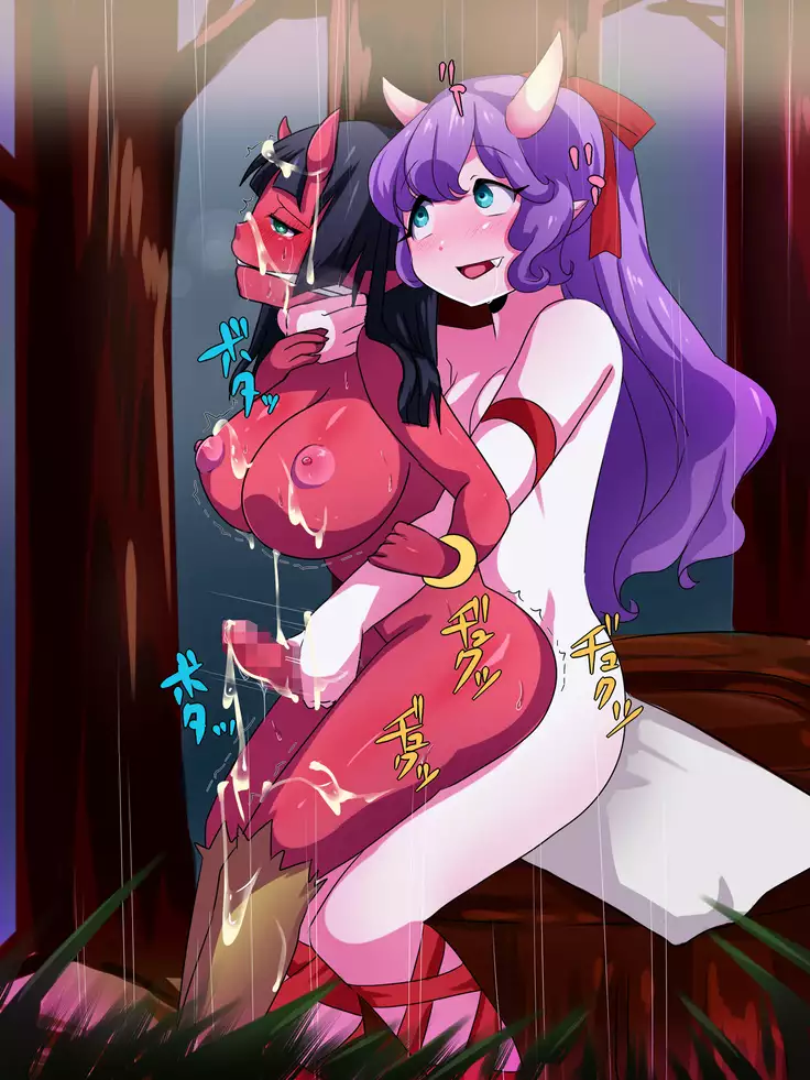 Hima o Moteamashita Futanari Oni ni Yararete Haramasareru Hitonoko!