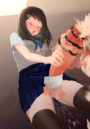 Futanari running to the toilet