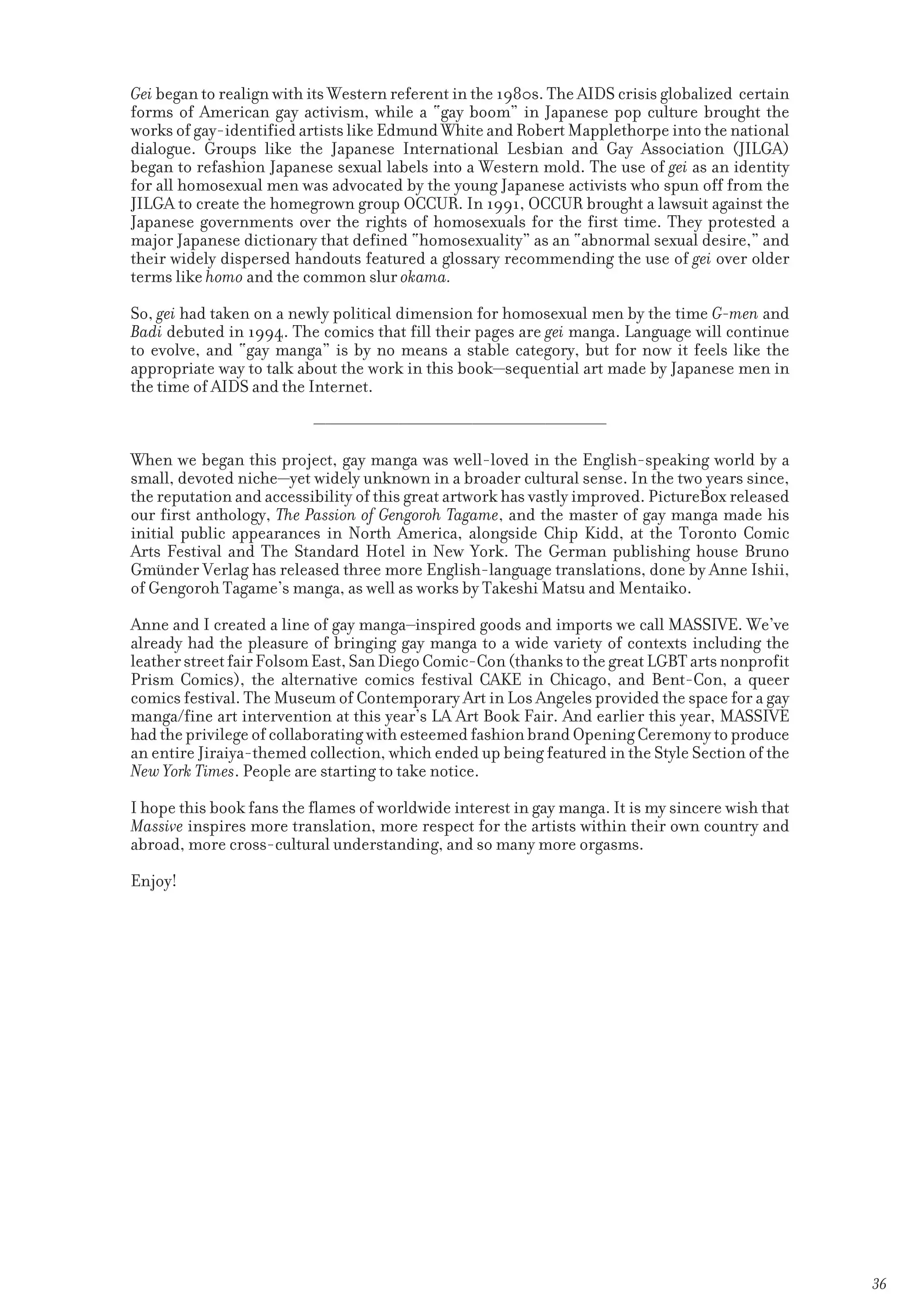 Massive - Gay Manga and the Men Who Make It