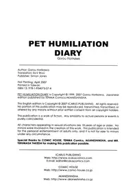 [Horikawa Gorou] Aigan Ryoubyouk Sho (Pet Humiliation Diary) [ENG]