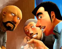 [Gakuranman/Chijimetaro] Giant Policeman - Free version (giant male comic)