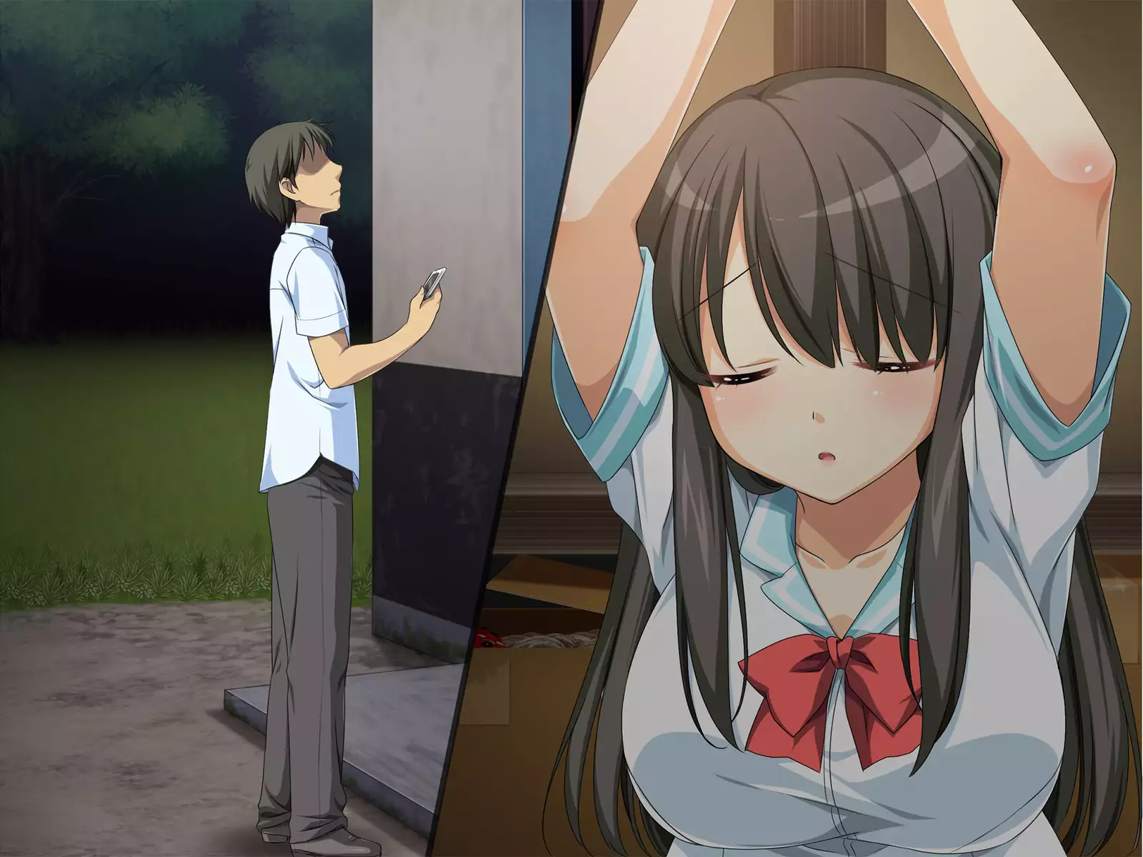 Flesh Holes That Can't Resist ~Schoolgirls Bound At Night~