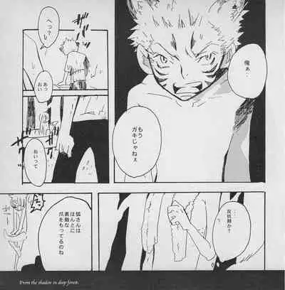 深い森の影から