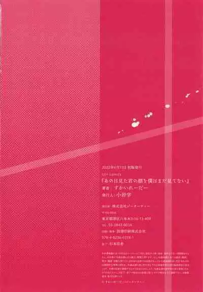 [Skylader] Ano Hi Mita Kimi no Kao o Boku wa Mada Mitenai