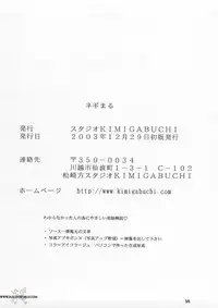 [C65] [Studio Kimigabuchi] Negimaru (Mahou Sensei Negima) [English] [SaHa]