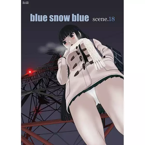 blue snow blue scene.18